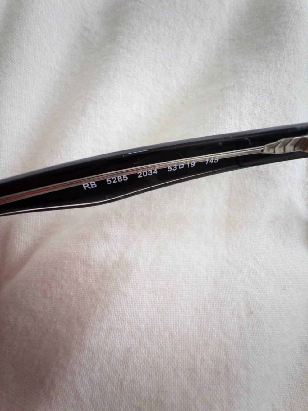 Ray-Ban Eyeglasses Square Frames Black 5285 2034 53-19-145 - Picture 6 of 6